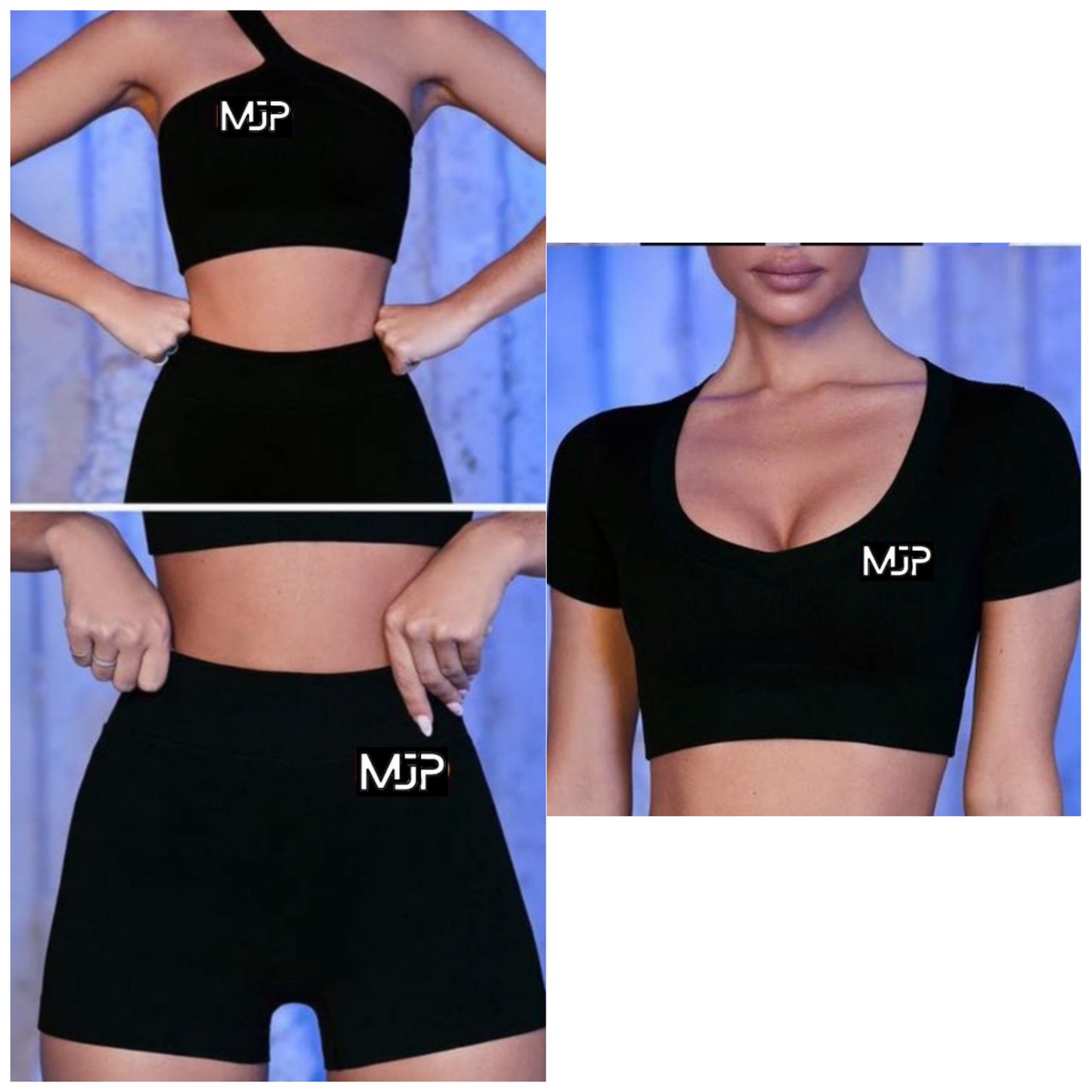 MJP- “Persistent” Seamless 3 piece Set -BLK